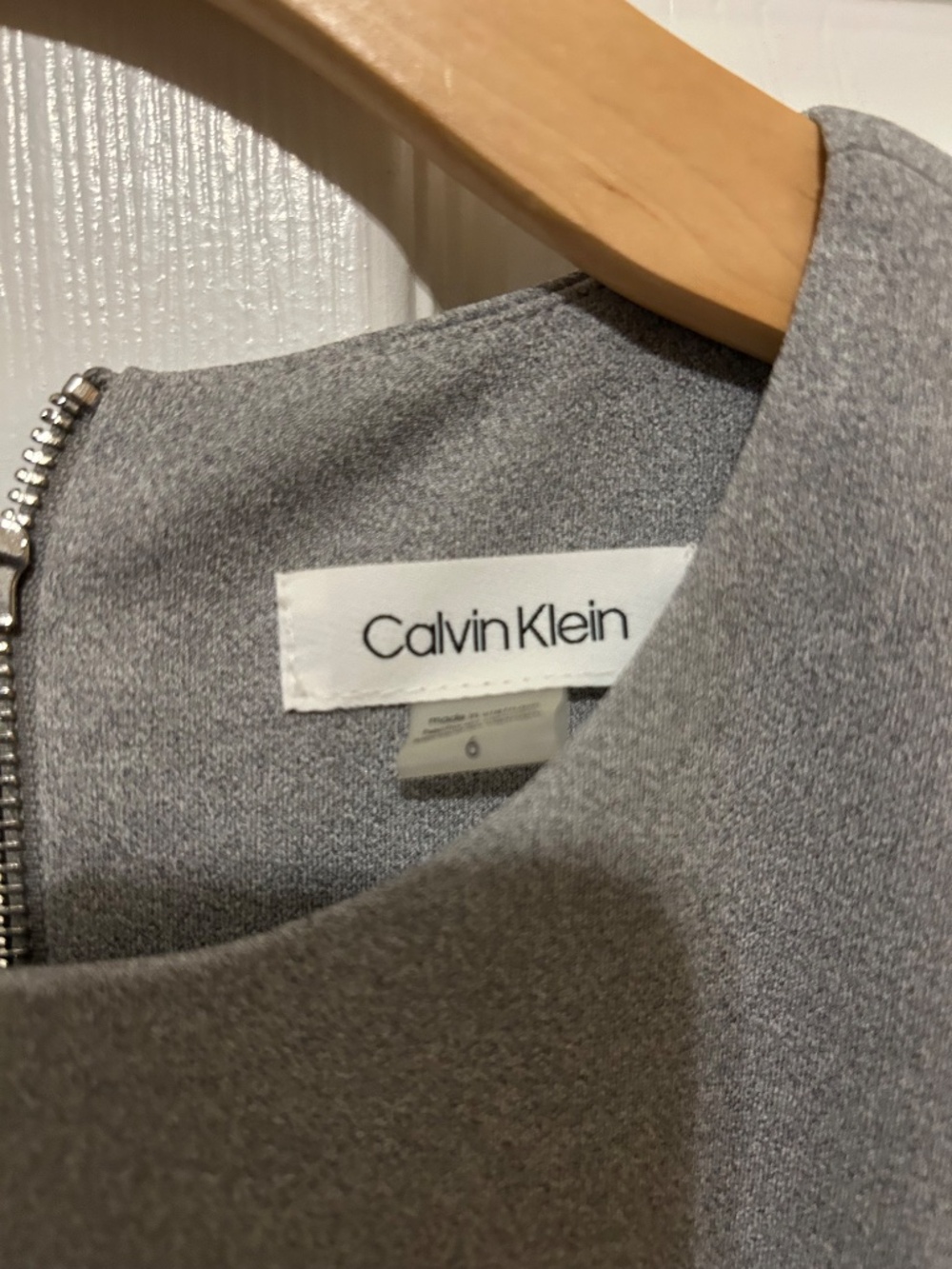 Calvin Klein gray sleeveless dress size 6 - Picture 4 of 6
